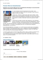 Frischer Wind am Absetzbecken - Donaukurier, Dienstag 3. Dezember 2013